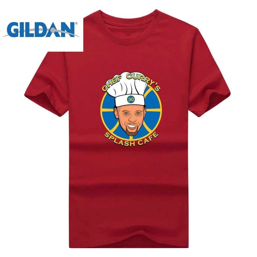 Персонализированные футболка Пользовательские Футболка Steph CURRY шеф повар Карри