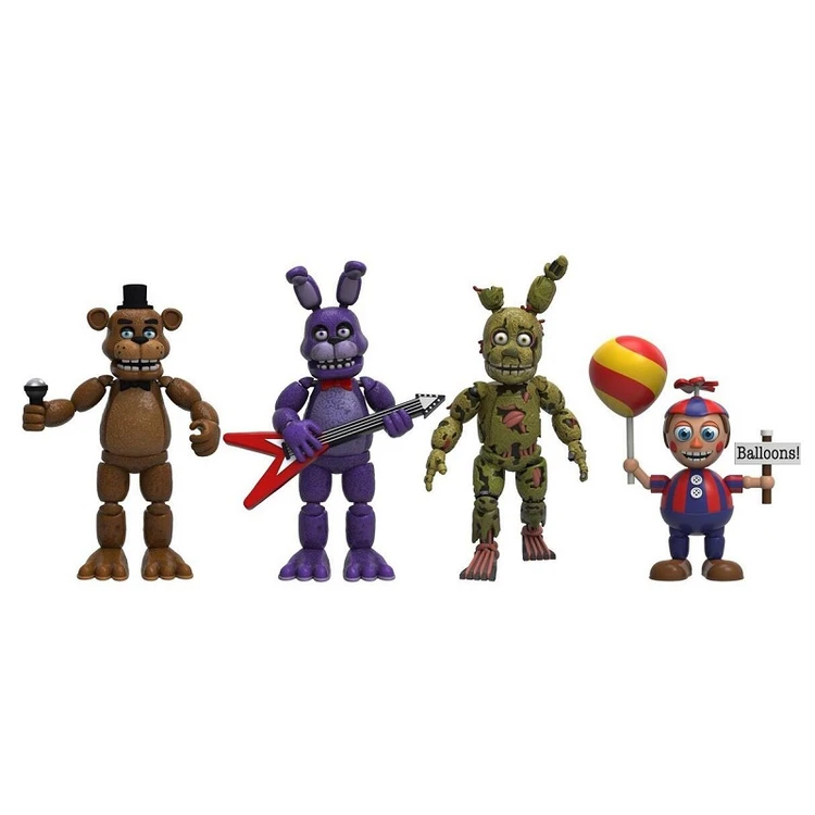 12 компл./лот 5 см 2 типа микс FNAF Five Nights at Freddy's 4 фигурки 1 Набор "фигурка лисица