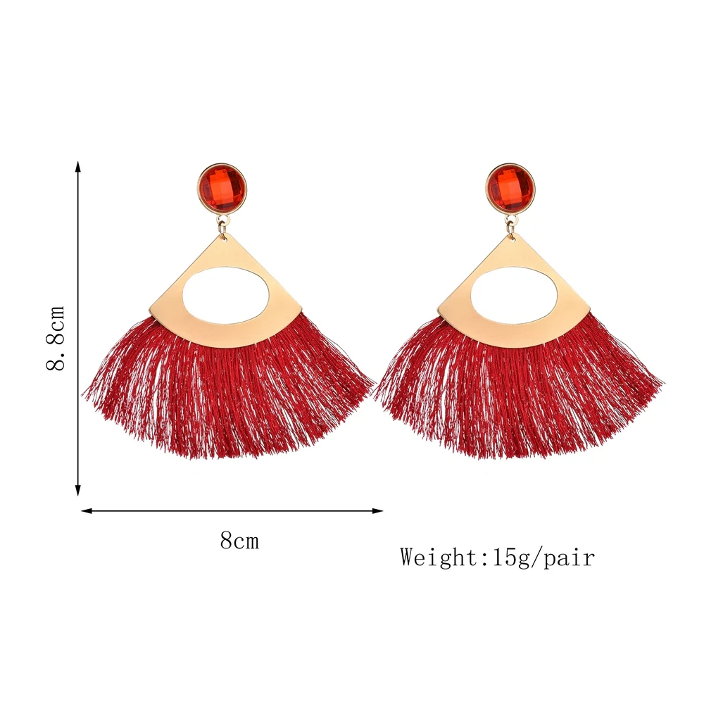 MissCyCy в богемном стиле нитки кисточки серьги для Для женщин этническом Стиль