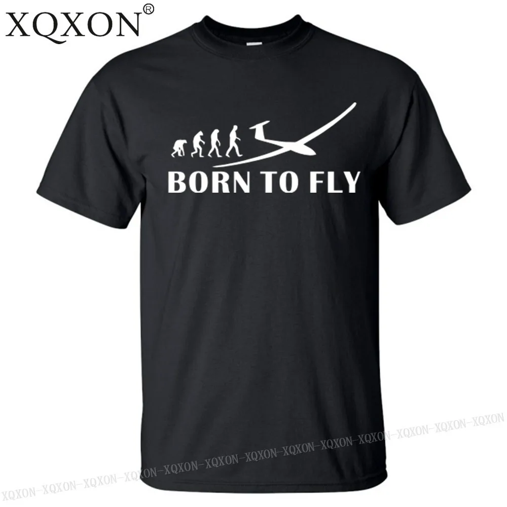 

New-new summer men t-shirt evolution BORN TO FLY plane pilot design man cotton t shirt hot clothes tops K39