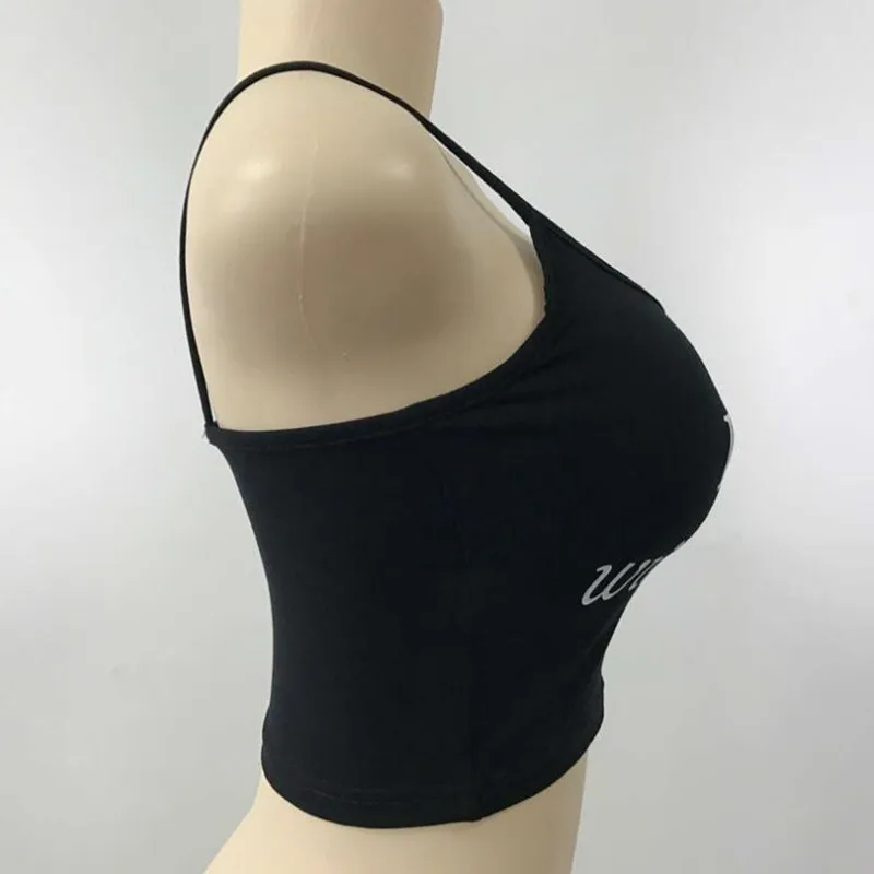 Новинка лета 2017 женский сексуальный уличный топ с забавным принтом букв | Женская