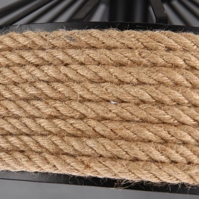 Американский Лофт стиль пеньковая веревка Droplight LED подвесные светильники для