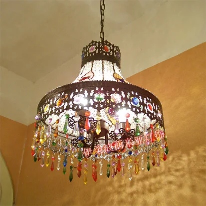 

Bohemia Colorful Bohemia pendant light colorful crystal pendant light american style living light BXY5