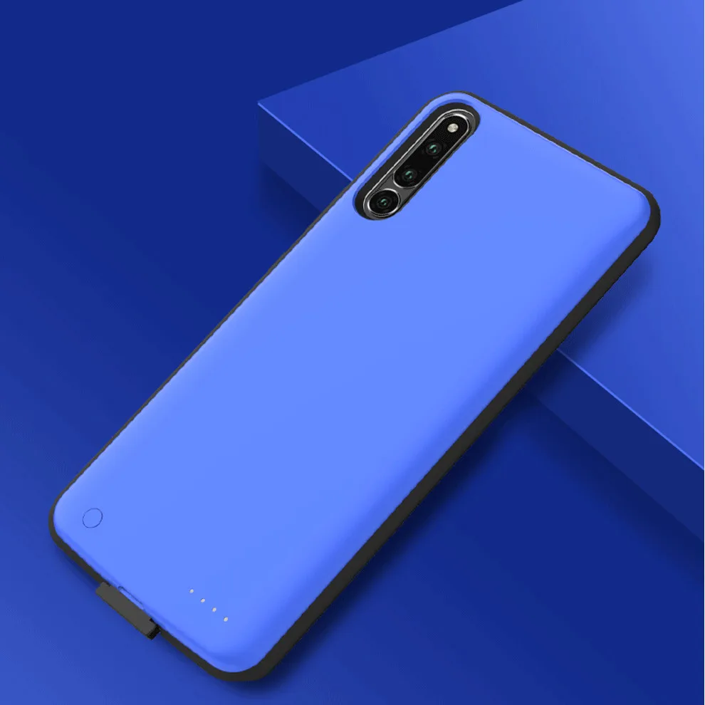 NTSPACE запасной внешний аккумулятор чехол для Xiaomi Mi 9 чехол для питания s 6500 мАч Внешний Аккумулятор Чехол для зарядки для Xiaomi Mi 9 чехол для зарядного устройства s - Цвет: Blue