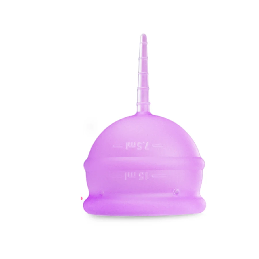 Purple Многоразовая менструальная чашка силиконовый коллектор менструальная женщина копа женский гигиенический продукт женщина менструация чашка безопасности чашка - Цвет: Purple