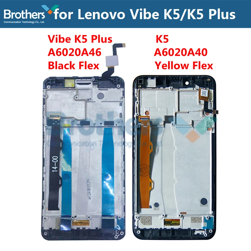 Для Lenovo Vibe K5 A6020A40 ЖК дисплей с рамкой для Plus A6020A46 экран сенсорный дигитайзер