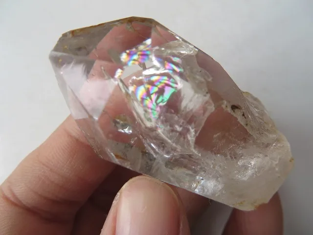 AAA супер прозрачный кварцевый кристалл алмаз херкимера с большими радужными