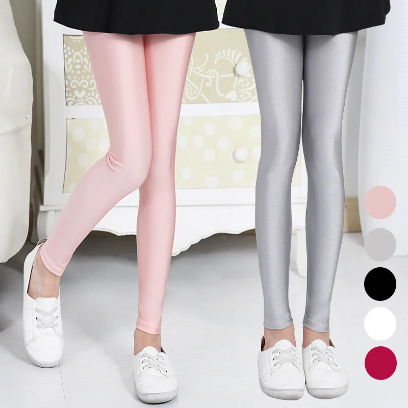 Детские брюки 2020 год весенне осенние блестящие леггинсы штаны для девочек 4 6 8 10 12