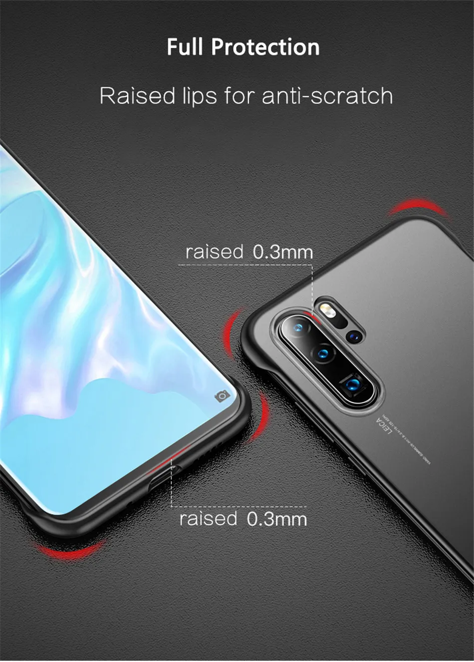 USLION Бескаркасный Прозрачный матовый чехол для телефона huawei P30 Pro P20 mate 20 10 Honor V20 20 Pro жесткие ПК-чехлы с кольцом