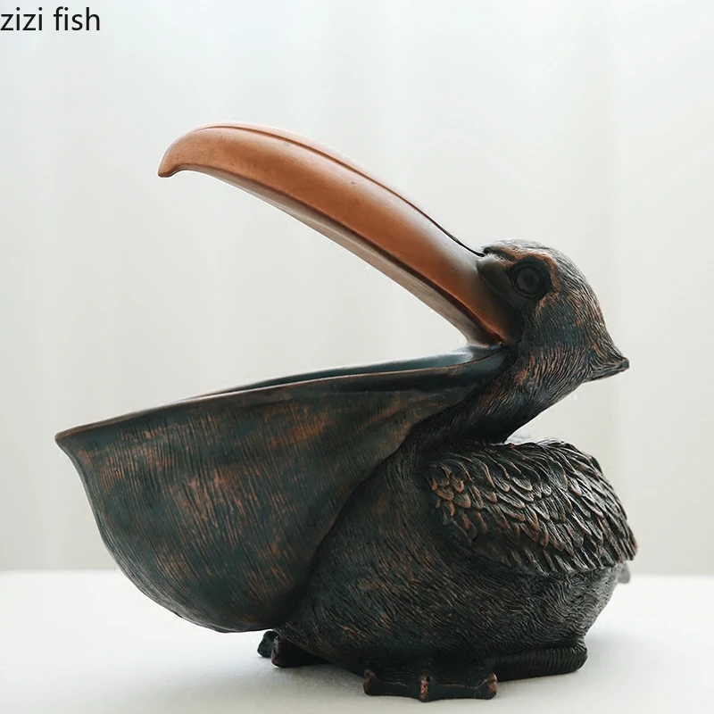 Creative Animal Modeling Resin Adornment Home Desktop Office Decoration Small Ornaments Storage | Дом и сад