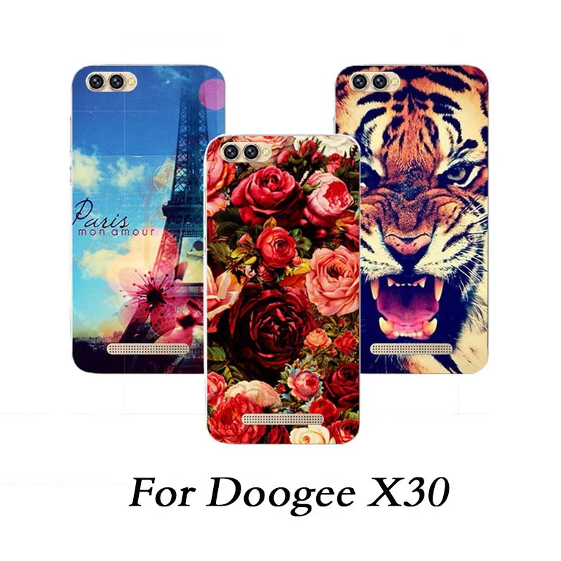 Новое поступление чехол для телефона из ТПУ Для Doogee X30 X30L Модный Цветной защитный