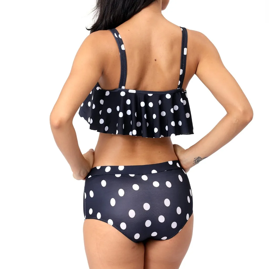 Sexy Swimwear Women Swimsuit Ruffled Flounce Push Up Leopard Print Bikini Set fashion new 2019 Summer swimsuit A30416 | Спорт и