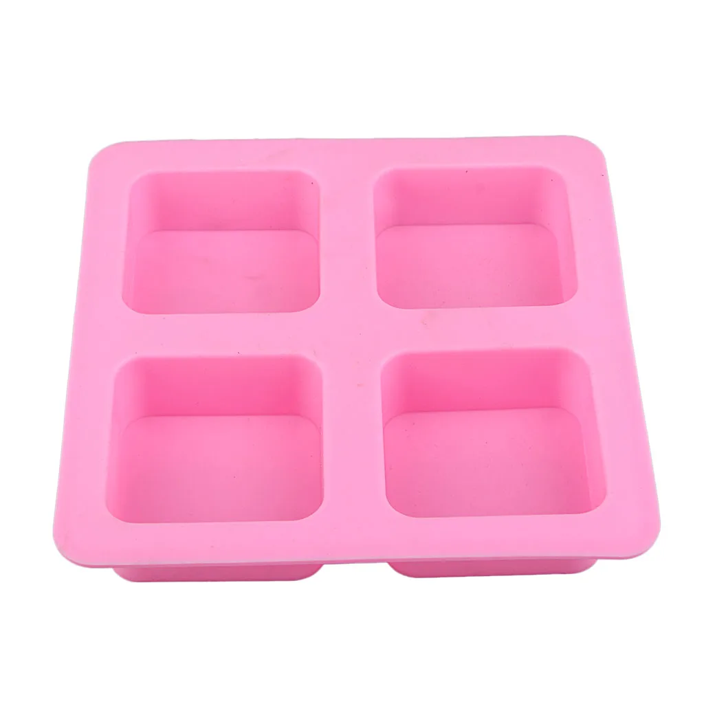 4 сетки квадратная силиконовая форма для мыла помадка шоколадного торта | Дом и