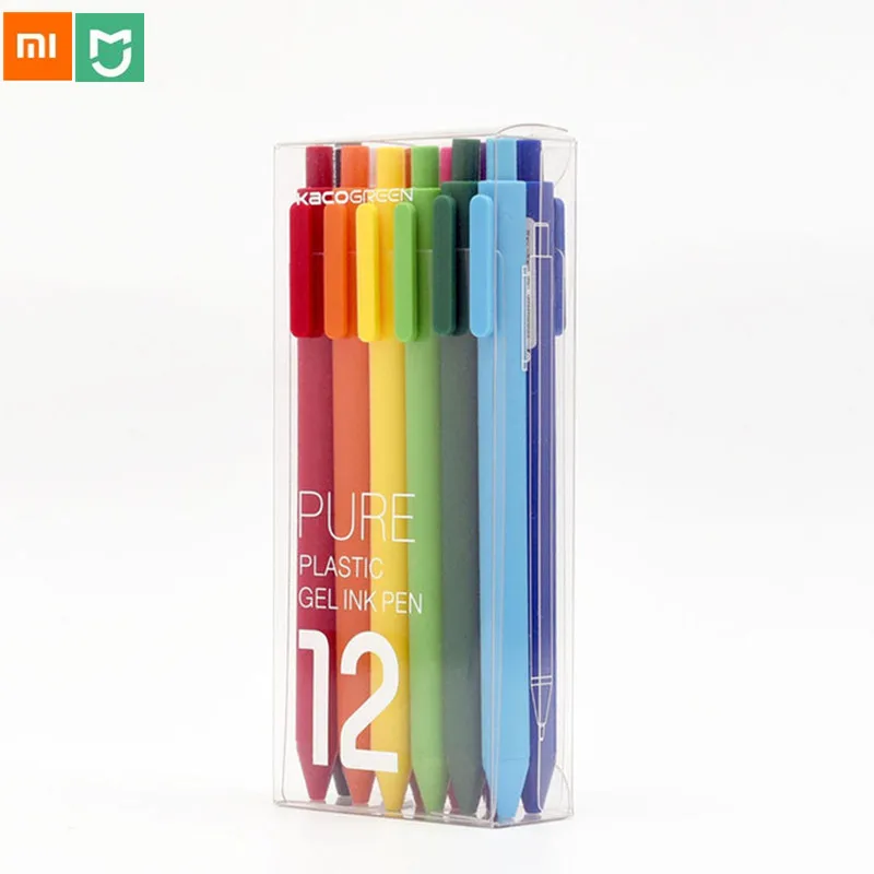 Цветная ручка вывеска Xiaomi Mijia KACO 12 видов цветов 0 5 мм запасной АБС пластик длина