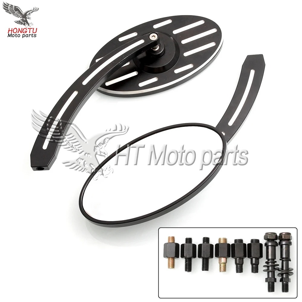 Универсальное зеркало Ellipse CNC для Harley 883 1200 XL Dyna V-Rod Fat Boy Road King Glide Softail Steed Vulcan Drag Star |