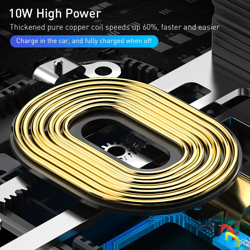 baseus 15w car wireless charger infrared sensor qi wireless charger in car air vent mount holder wireless charging phone charger free global shipping