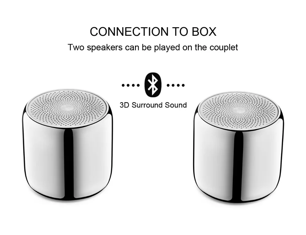 Объемный стерео tws беспроводной Bluetooth динамик Поддержка беспроводного вызова, беспроводное воспроизведение музыки усилитель звука