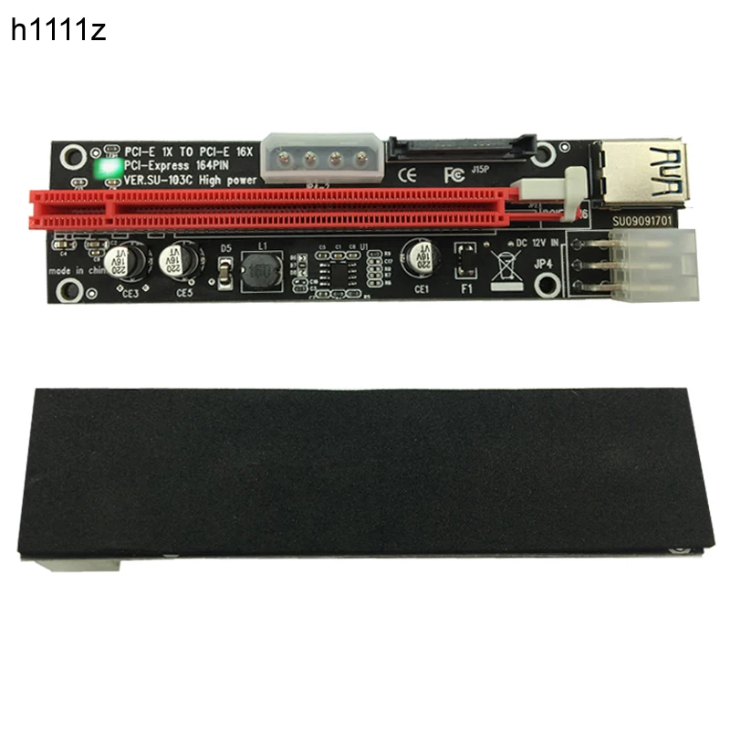 3 в 1 4pin Molex PCI E Riser Card 6pin SATA 60 см PCIE 1x to 16x Express для Antminer Bitcoin Miner Mining|pci express riser card|pcie 16x1x |