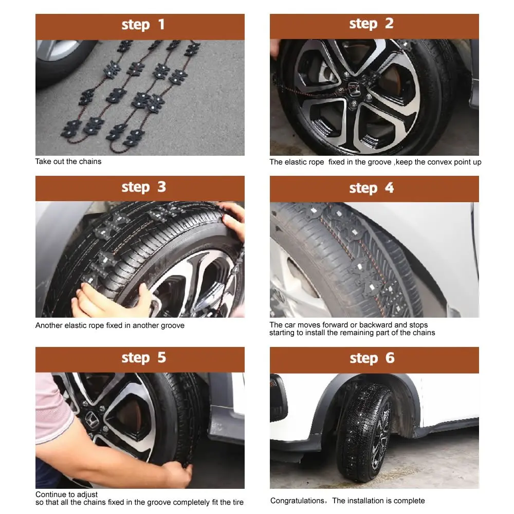 2 шт. зимняя Нескользящая универсальная черная износостойкая колесная шина