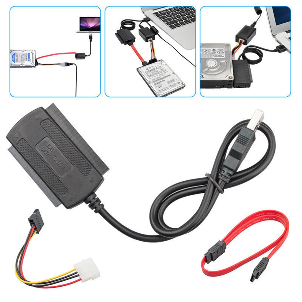 SATA/PATA/IDE к USB 2 0 адаптер конвертер кабель для 5/3 5 дюймовый жесткий диск|Кабели USB| |