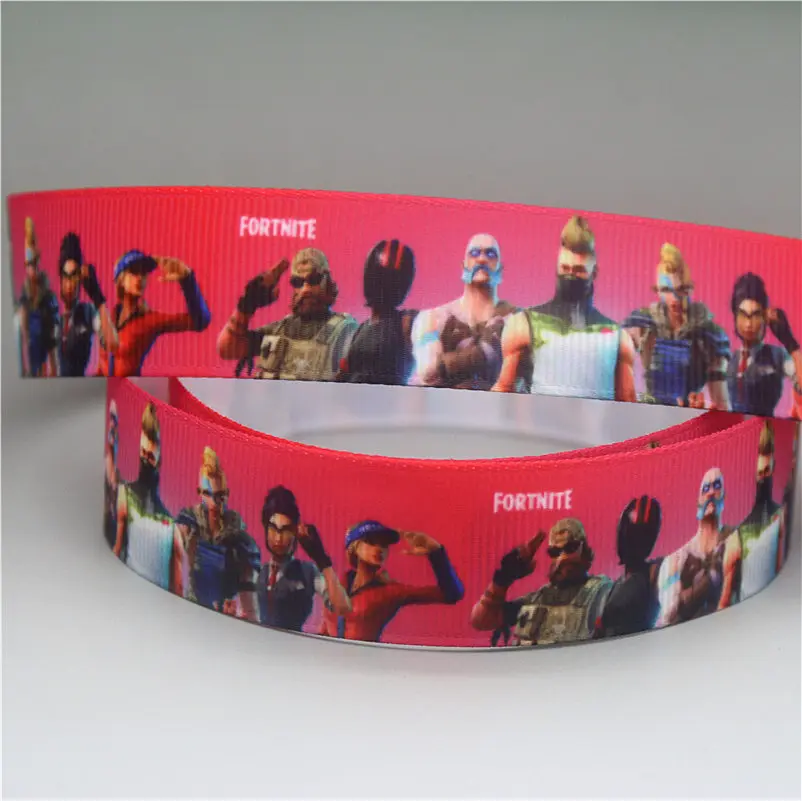 DHK 50 ярдов печатных grosgrain ленточный аксессуар hairbow головные уборы украшения торговля OEM S1014 - Цвет: 1