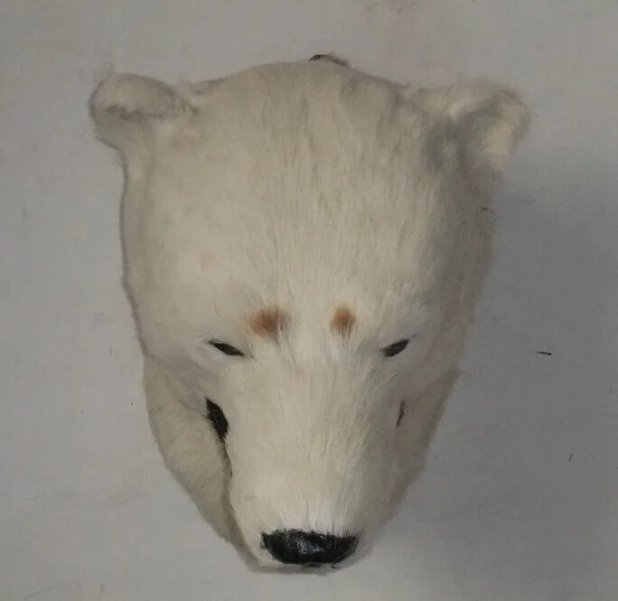 new simulation polar bear head toy handicraft lovely polar bear head articles gift about 27x28cm
new simulation polar bear head toy handicraft lovely polar bear head articles gift about 27x28cm