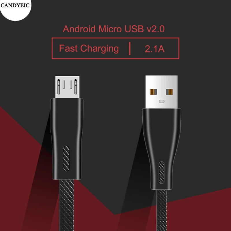 CANDYEIC Micro USB зарядное устройство для samsung Sony Xiaomi Redmi Примечание 6pro 4X Note5 6A 5 плюс S2 Android