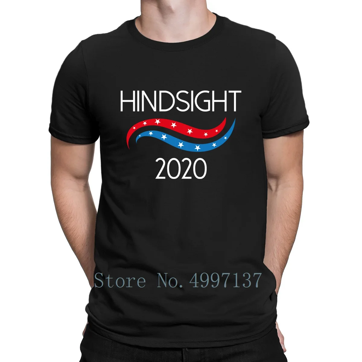 Hindsight 2020 летняя футболка унисекс трикотажная Женская удобная свободная семейная