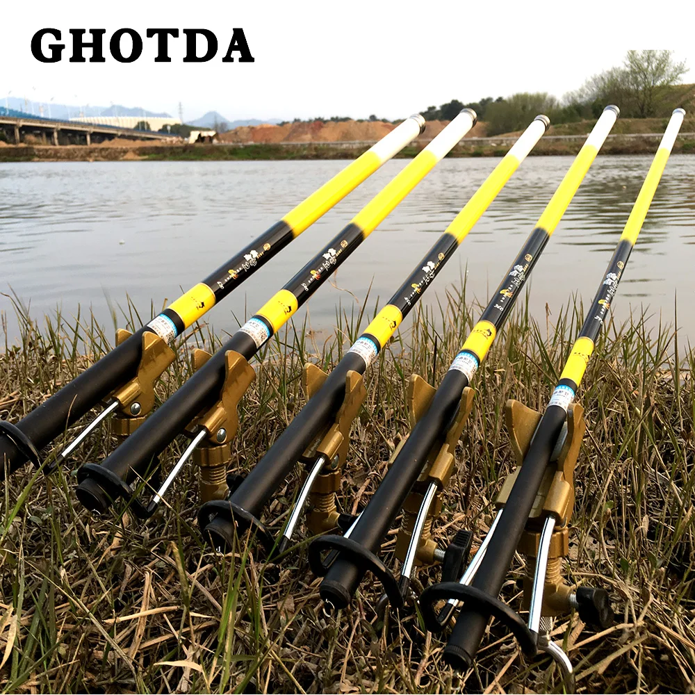 

GHOTDA Stream 2.7m-6.3m Hard Telescopic Fishing Rod for Carp Fishing With Extra Top-two Tips