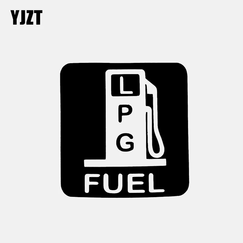 YJZT 12 см * 7 автомобиля Стикеры бензин сжиженного нефтяного топлива виниловые