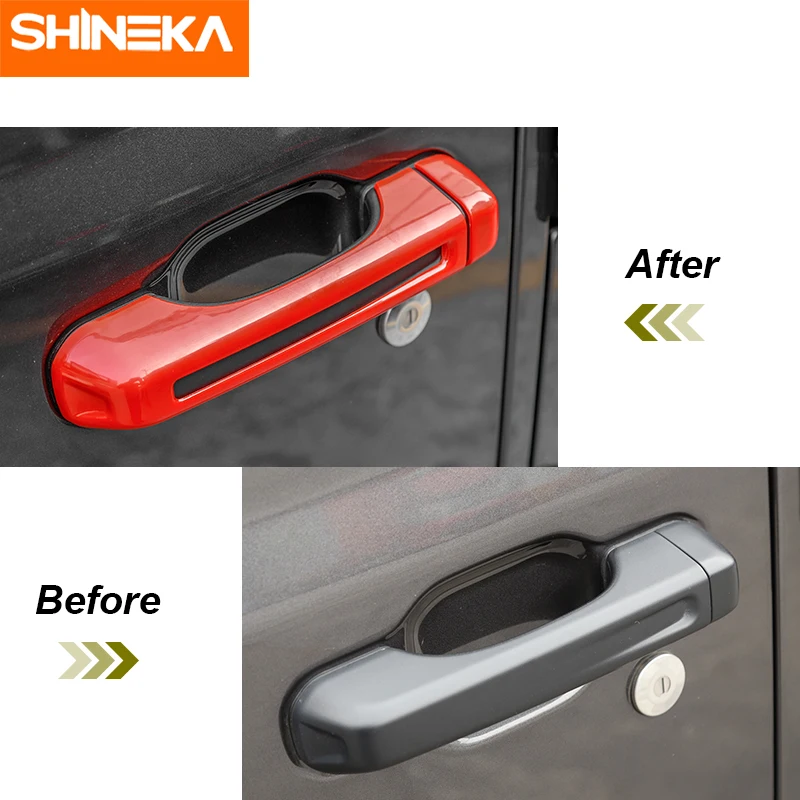 SHINEKA ABS Автомобильная внешняя боковая дверная ручка багажника декоративная