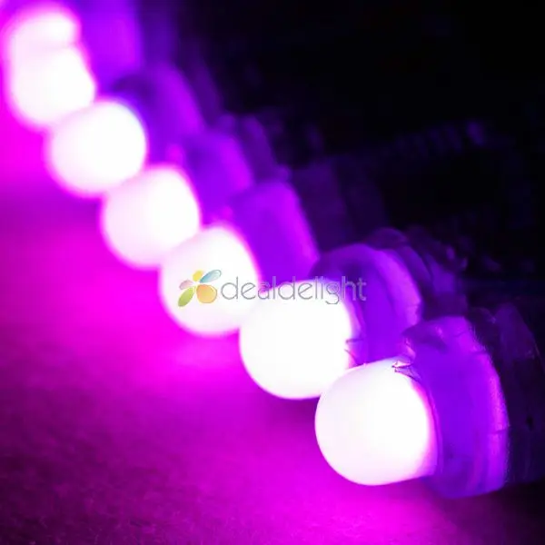 50 шт. 12 мм диффузные RGB светодиодные пиксели 5В WS2801 IC водонепроницаемый цифровой