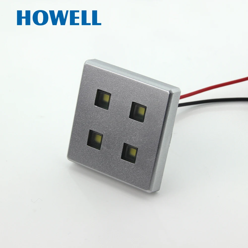 G02302 Howell 6 шт./лот 3 Вт 12 В SMD светодиодная квадратная вилка BS для шкафа мини