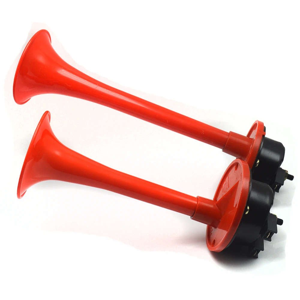 Red New generation of air horn universal Loud Dual Trumpet Air Horn 12V 115dB for Car Truck RV Train Boat Motorcycle | Автомобили и