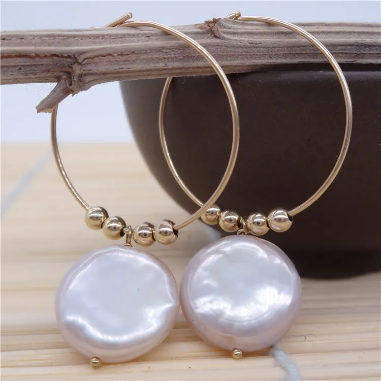 Женские серьги с натуральным жемчугом Вечные свадебные из стерлингового серебра