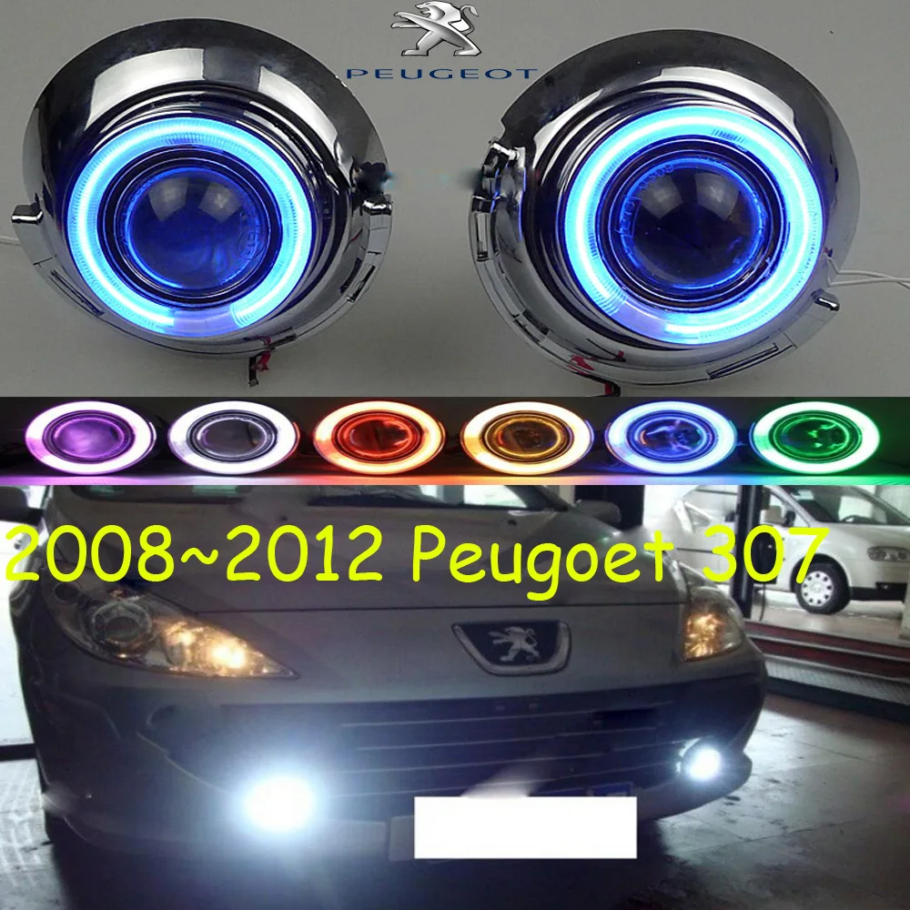 2008 ~ 2012 y автомобильный бампер головной светильник для Peugeot 307 туман автомобильные