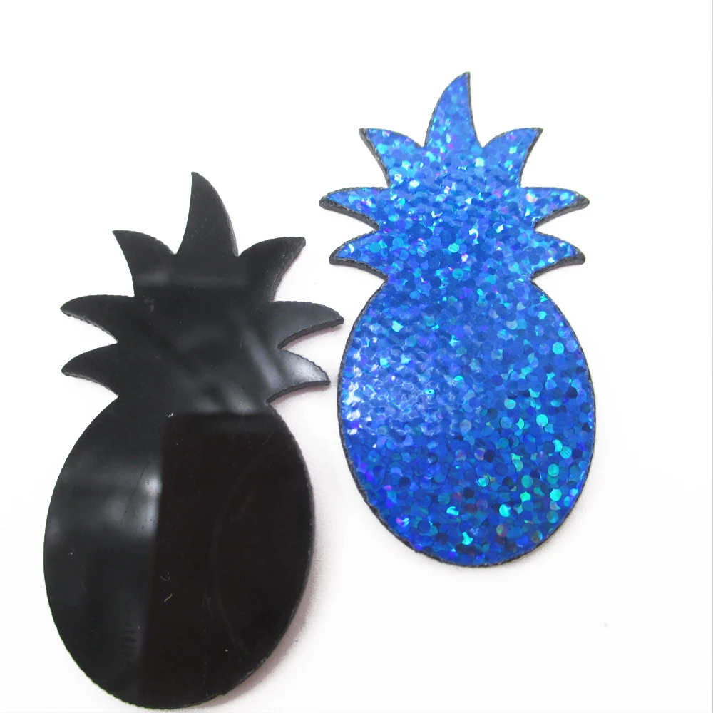 David accessories акриловый лазерный ананас плоское украшение из смолы diy праздник украшения ремесла аксессуары, ручной работы материал, 25Y56637 - Цвет: electricblue