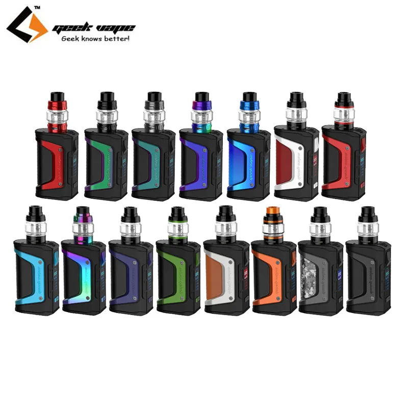 Новый цветной GeekVape Aegis Legend 200 Вт TC комплект с 4 мл Aero сетчатой версией бак и легко