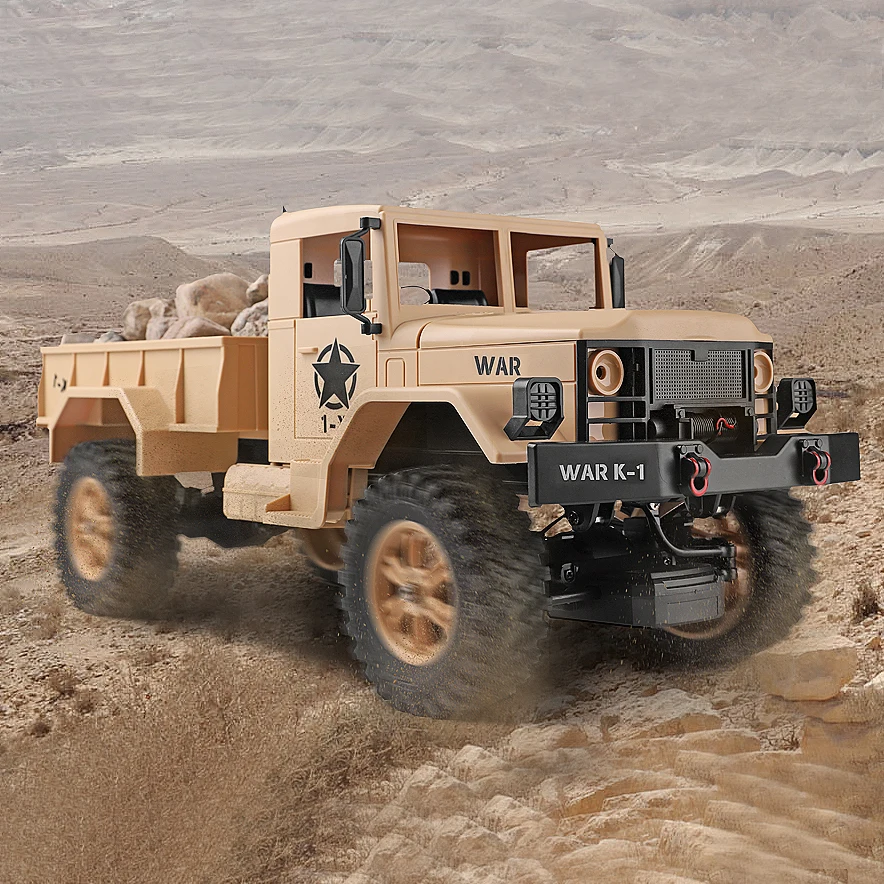 Новое поступление 124301 WLtoys 2 4G Радиоуправляемый автомобиль 1:12 военный грузовик 4WD