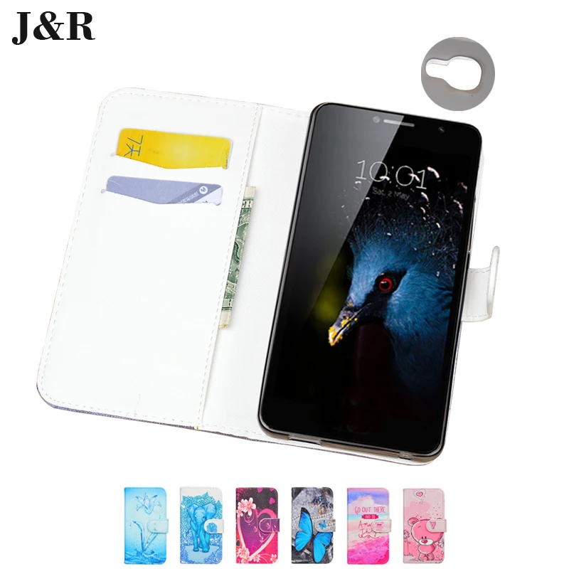 J &amp R для Alcatel Flash Plus 2 Чехол из искусственной кожи чехол с рисунком Чехол-кошелек