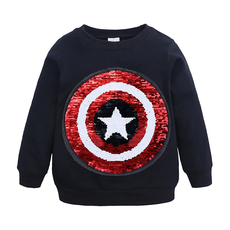 SAILEROAD Человек-паук, изменяющий лицо Captain America Boys Толстовки для детей с длинным рукавом Толстовка с капюшоном Детская толстовка