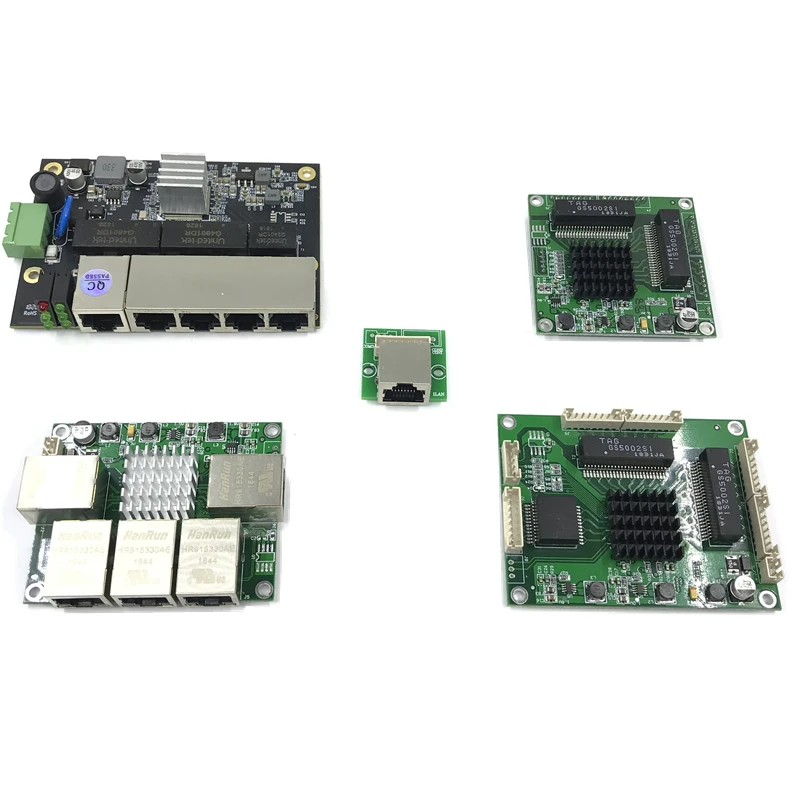 Промышленный Коммутатор Ethernet модуль 5 портов unmanager ed10/100/1000 Мбит/с PCBA плата OEM Авто