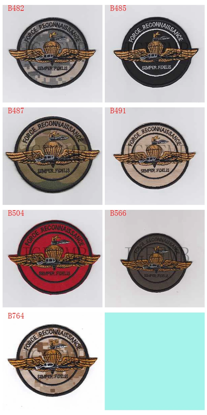 

USMC ForceReconnaissance Morale tactics Military Embroidery patch