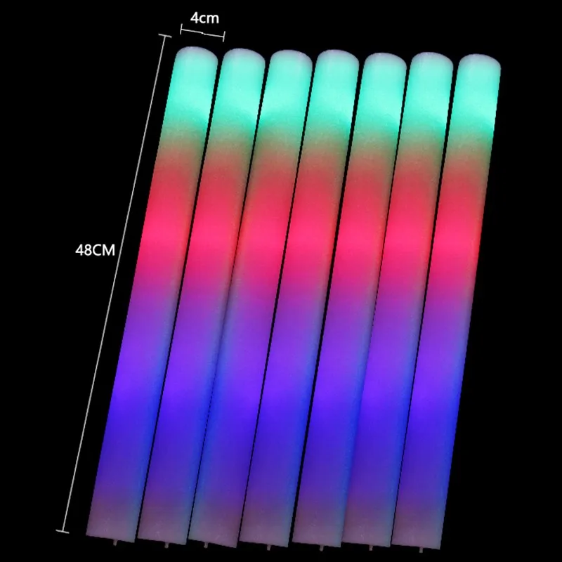 5 шт. светодиодный ная светильник ящаяся разноцветная палочка из пенопласта для