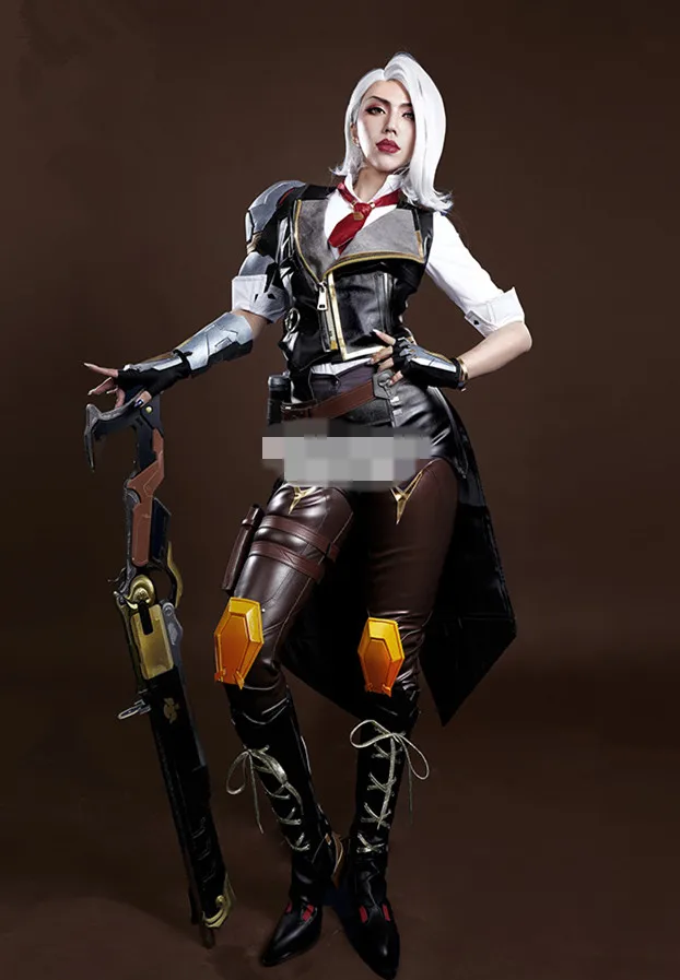 Аниме одежда Горячая игра OW Ashe Косплей костюмы боевые полный наборы A| |