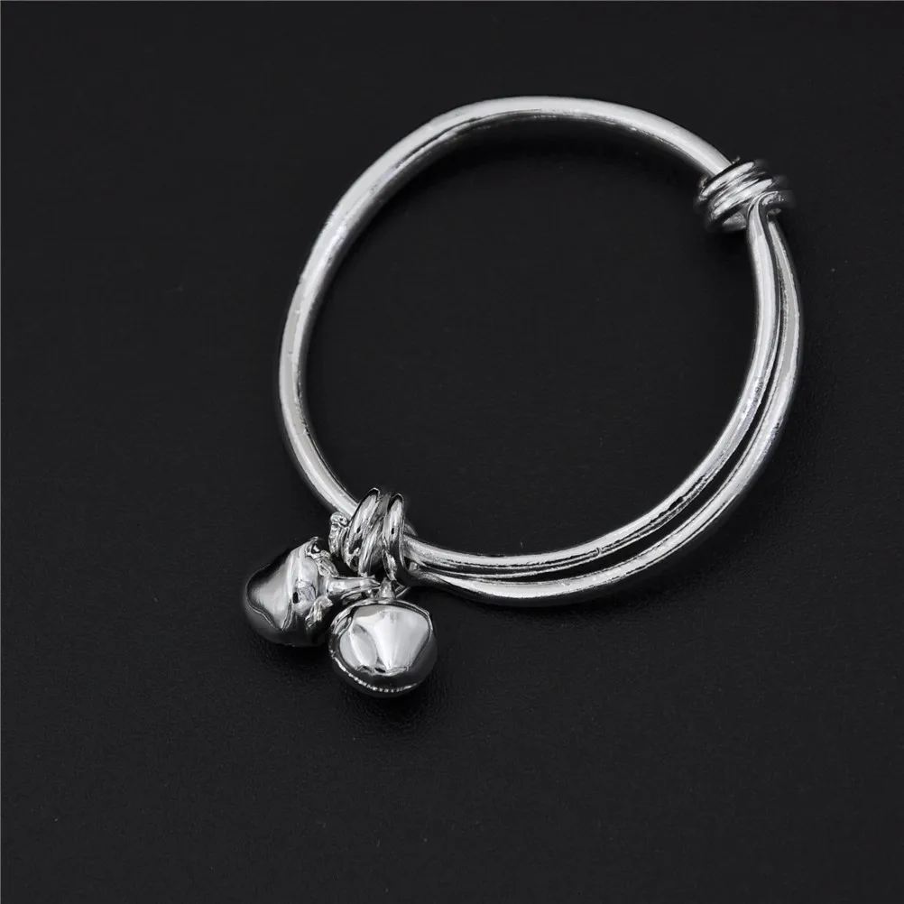 New Gift Baby Kids Bell Bracelet born Plated Silver Birthday Party best Blessing to kids | Детская одежда и обувь