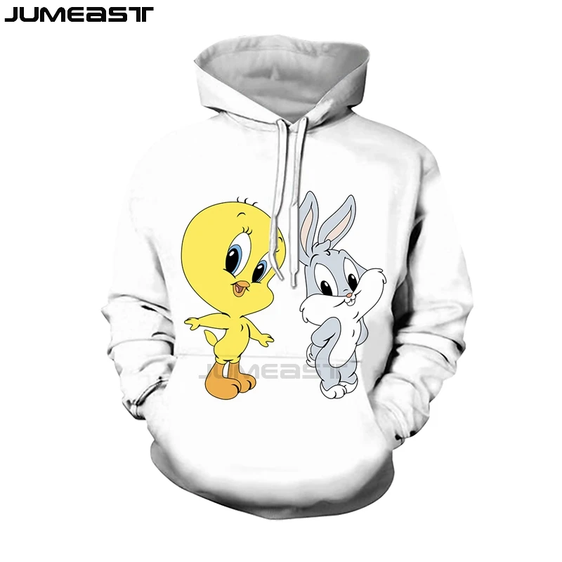 Бренд Jumeast, Мужская/Женская толстовка с 3D принтом, мультфильм, аниме, Багз Банни, длинный рукав, модная кепка, толстовка, спортивный пуловер, толстовки - Цвет: 10