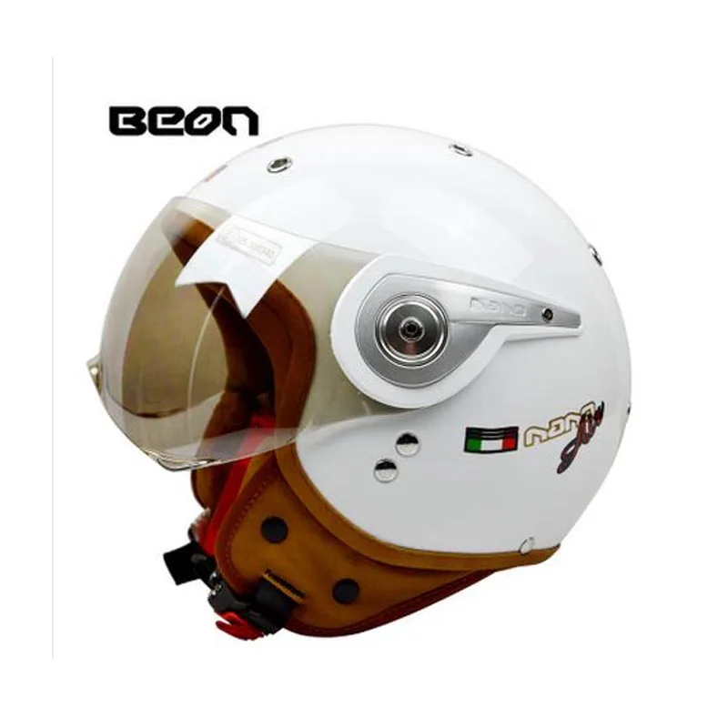 Top quality brand BEON open face 3/4 helmets motorcycle Motorbike Casco Capacete Jet Vintage Retro helmet ECE approved | Автомобили и