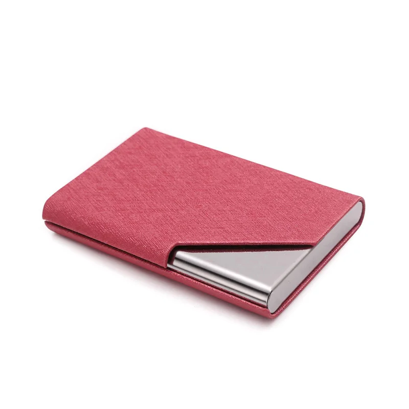 Teemzone модные кожаные нержавеющая сталь Функция Card Case бизнес держатель для карт