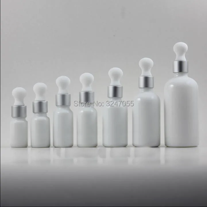 Белая стеклянная фотобутылка 5ml10ml15ml20ml30ml50ml100ml белая элегантная Косметическая